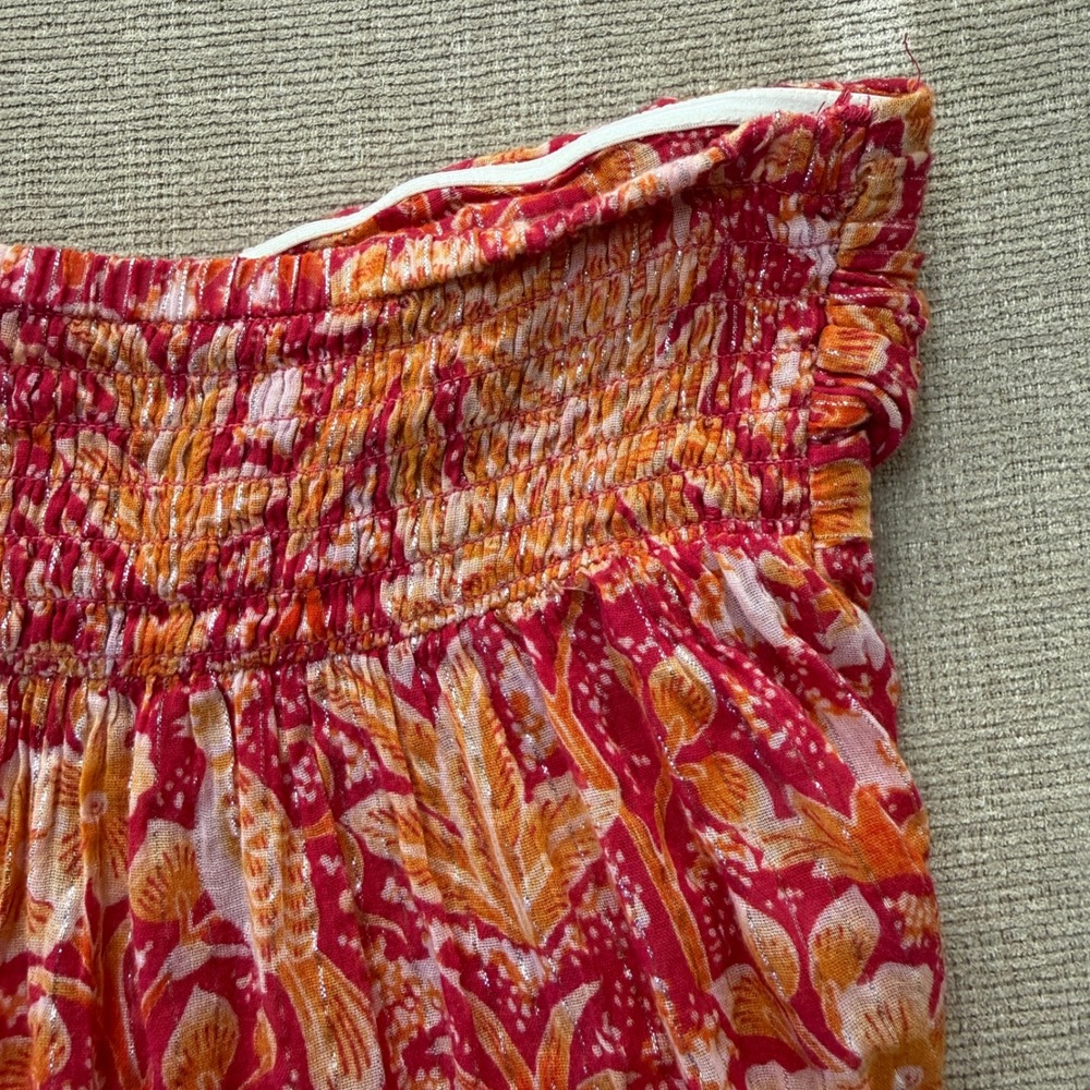 Anthropologie Strapless Floral Lagenlook‎ Harem Jumpsuit Size S Hippie Festival - Picture 13 of 13